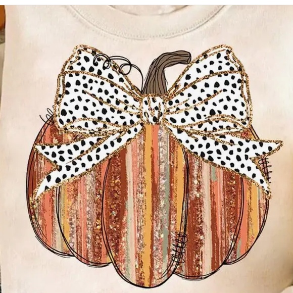 Boho Pumpkin Graphic Crewneck Sweatshirt Halloween Fall SR44 - Picture 1 of 1